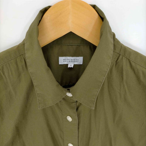 マッキントッシュフィロソフィー MACKINTOSH PHILOSOPHY 長袖コットンシャツワンピース レディース 34