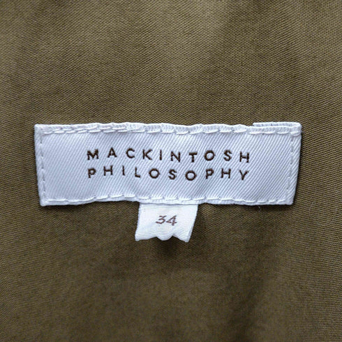 マッキントッシュフィロソフィー MACKINTOSH PHILOSOPHY 長袖コットンシャツワンピース レディース 34
