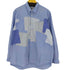 コムデギャルソンシャツ COMME des GARCONS SHIRT パッチワークシャツ 再構築 ツギハギ オーバーサイズ ビッグシルエット メンズ JPN:L