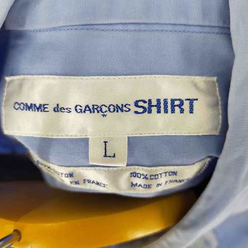 コムデギャルソンシャツ COMME des GARCONS SHIRT パッチワークシャツ 再構築 ツギハギ オーバーサイズ ビッグシルエット メンズ JPN:L