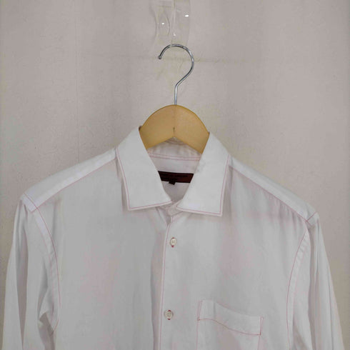 コムデギャルソンオムドゥ COMME des GARCONS HOMME DEUX 08SS カラーステッチ レギュラーカラーシャツ メンズ JPN:L