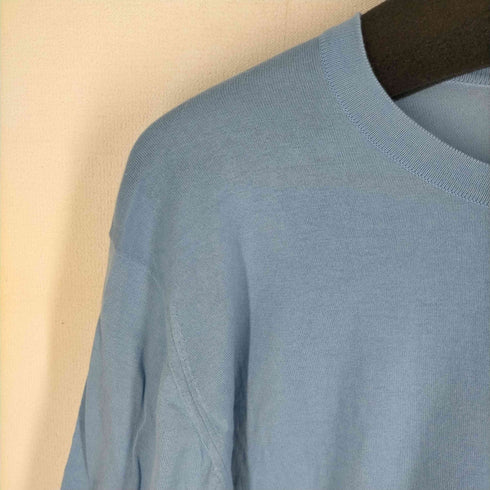 ジョンスメドレー JOHN SMEDLEY イングランド製 コットン クルーネック 半袖ニット レディース import:L