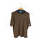 ジョンスメドレー JOHN SMEDLEY イングランド製 ボーダー柄 コットン クルーネック 半袖ニット レディース import:M