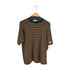 ジョンスメドレー JOHN SMEDLEY イングランド製 ボーダー柄 コットン クルーネック 半袖ニット レディース import:M