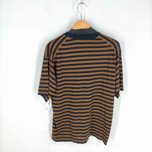 ジョンスメドレー JOHN SMEDLEY イングランド製 ボーダー柄 コットン クルーネック 半袖ニット レディース import:M