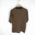ジョンスメドレー JOHN SMEDLEY イングランド製 ボーダー柄 コットン クルーネック 半袖ニット レディース import:M