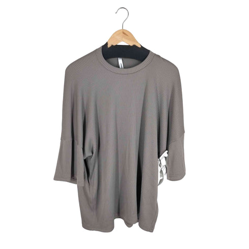 アタッチメント ATTACHMENT UNIQUE SHAPED NYLON RIB DOLMAN S/S TEE ドルマンスリーブ半袖Tシャツ メンズ JPN:2