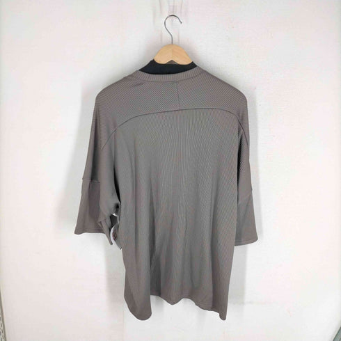 アタッチメント ATTACHMENT UNIQUE SHAPED NYLON RIB DOLMAN S/S TEE ドルマンスリーブ半袖Tシャツ メンズ JPN:2