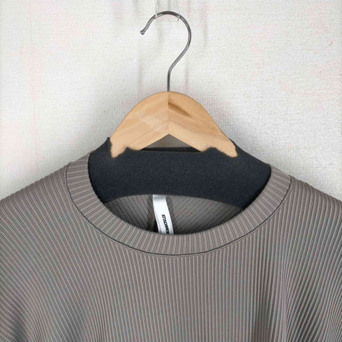 アタッチメント ATTACHMENT UNIQUE SHAPED NYLON RIB DOLMAN S/S TEE ドルマンスリーブ半袖Tシャツ メンズ JPN:2