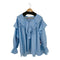 wee9s big collar frill blouse レディース JPN:M
