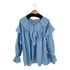 wee9s big collar frill blouse レディース JPN:M