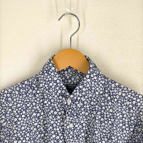 オリアン ORIAN SLIM FIT 花柄 ボタンダウン 長袖シャツ レディース