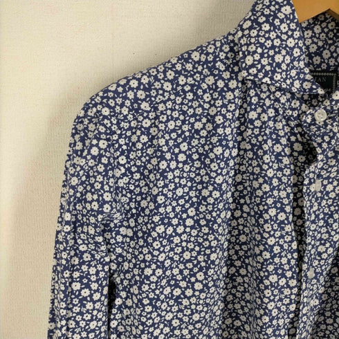 オリアン ORIAN SLIM FIT 花柄 ボタンダウン 長袖シャツ レディース