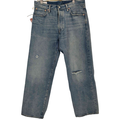 ギャップ Gap ダメージ加工 ワイドデニムパンツ メンズ 34 32
