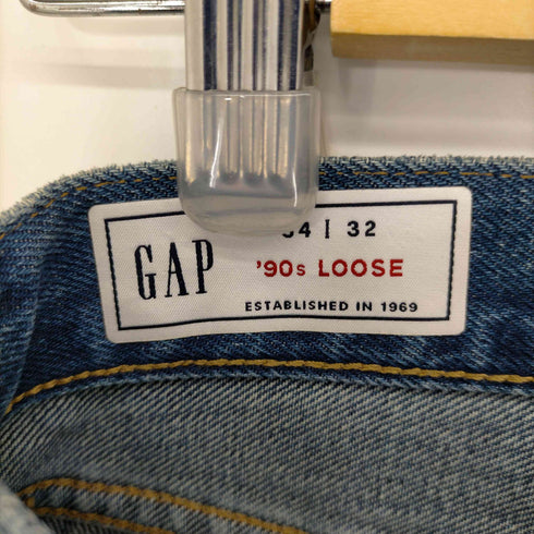 ギャップ Gap ダメージ加工 ワイドデニムパンツ メンズ 34 32
