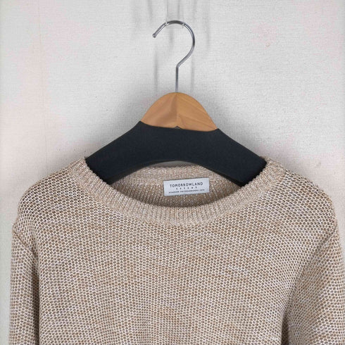 トゥモローランドトリコ TOMORROWLAND tricot 23SS ギマコットンリネン クルーネックプルオーバー サマーニット メンズ JPN:S