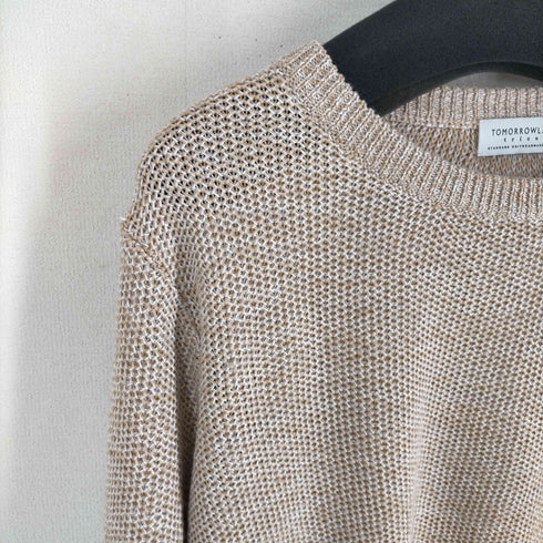 トゥモローランドトリコ TOMORROWLAND tricot 23SS ギマコットンリネン クルーネックプルオーバー サマーニット メンズ JPN:S