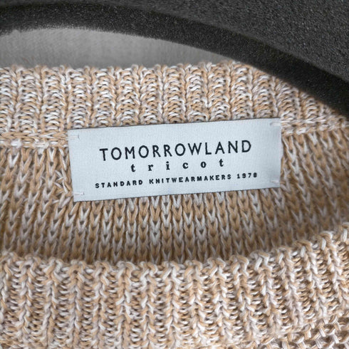 トゥモローランドトリコ TOMORROWLAND tricot 23SS ギマコットンリネン クルーネックプルオーバー サマーニット メンズ JPN:S