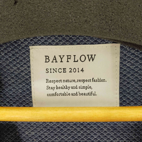 ベイフロー BAYFLOW リネン混コットンニットカーディガン メンズ JPN:2