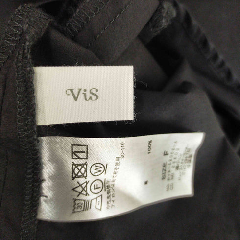 ビス ViS ビッグシルエットシャツワンピース レディース F