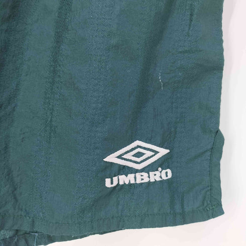 アンブロ UMBRO ロゴ刺繍 シャドーストライプ ナイロンイージーショートパンツ ショーツ メンズ XL