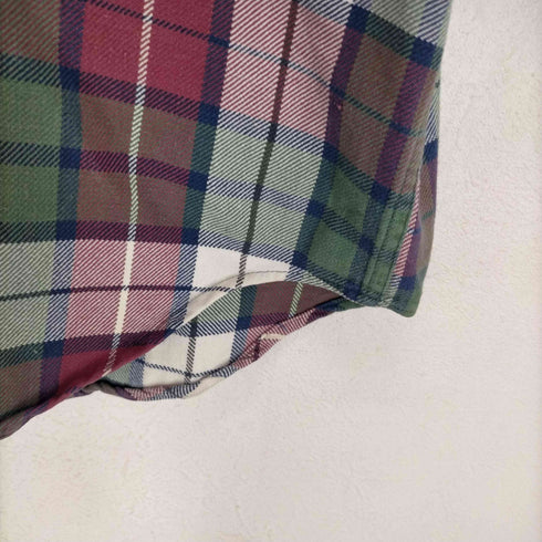 バナナリパブリック BANANA REPUBLIC 90S タータンチェックコットンネルシャツ メンズ JPN:XL