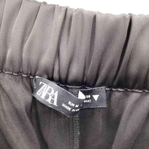 ザラ ZARA サテン ワイド イージー パンツ レディース M