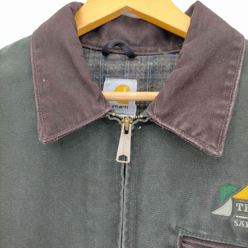 カーハート Carhartt TRUMBULL SAFETY WORKS 企業ロゴ刺繍 裏地ブランケット ダック地 デトロイトジャケット メンズ JPN:XL