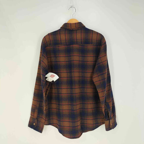SanTropez 襟芯 タータンチェック ウールナイロンシャツ メンズ import:L