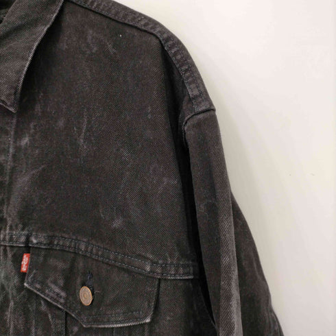 リーバイス Levis 90S 95年製 12月 70507-4159 後染め ブラックデニム トラッカージャケット メンズ JPN:L
