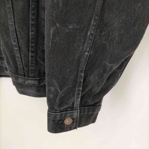 リーバイス Levis 90S 95年製 12月 70507-4159 後染め ブラックデニム トラッカージャケット メンズ JPN:L