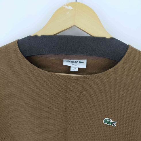 ラコステ LACOSTE SLIM FIT 鹿の子バスクカットソー ワニ刺繍 メンズ import:XS