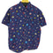 W RNING 総柄 1ポケットS/S シャツ 星 スター メンズ import:M