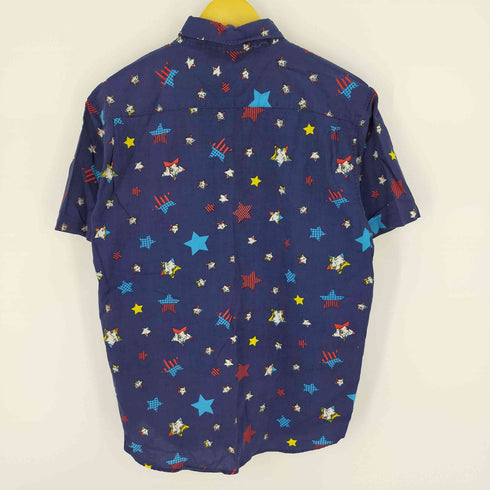 W RNING 総柄 1ポケットS/S シャツ 星 スター メンズ import:M