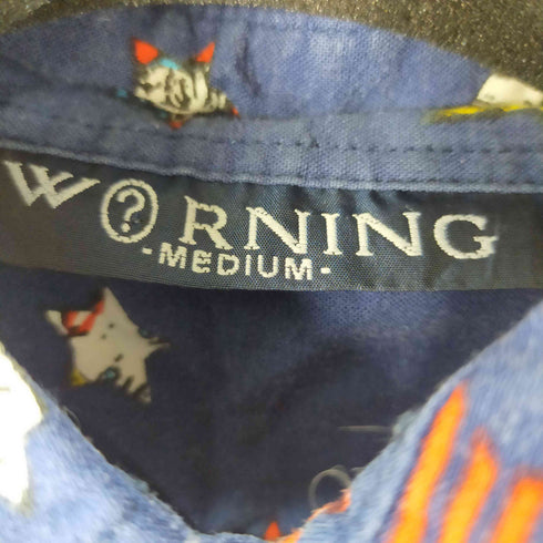 W RNING 総柄 1ポケットS/S シャツ 星 スター メンズ import:M