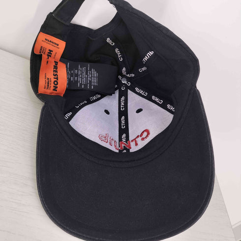 ヘロン プレストン HERON PRESTON キリル文字刺繍 キャップ メンズ O/S