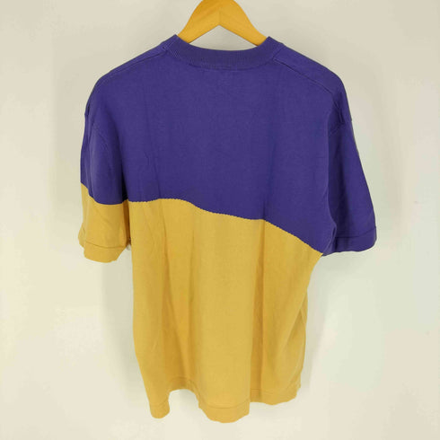 ザラ ZARA S/S クルーネック コットンニット メンズ import:L