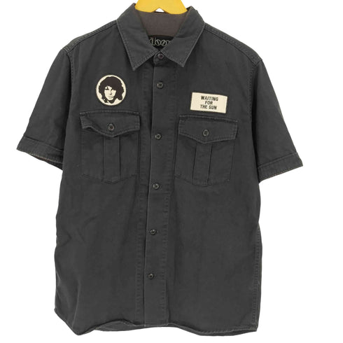 ヒステリックグラマー HYSTERIC GLAMOUR コラボワッペンフラップポケット S/S シャツ メンズ import:L