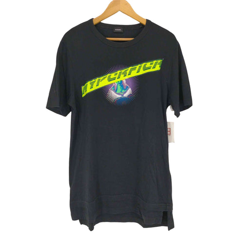 ディーゼル DIESEL 両面プリントクルーネックTシャツ メンズ
