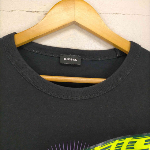 ディーゼル DIESEL 両面プリントクルーネックTシャツ メンズ