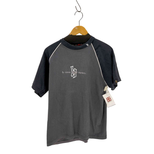 ビーワンソウル B ONE SOUL ロゴプリント クルーネック ラグラン半袖Tシャツ メンズ JPN:L