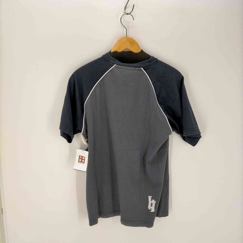 ビーワンソウル B ONE SOUL ロゴプリント クルーネック ラグラン半袖Tシャツ メンズ JPN:L