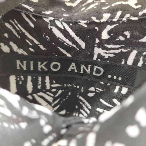 ニコアンド niko and... 総柄ワイドシャツ メンズ import:S