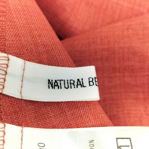 ナチュラルビューティーベーシック NATURAL BEAUTY BASIC リネンライクカマーベルトワンピース レディース JPN:S