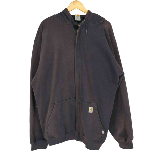 カーハート Carhartt FRライン 比翼ジップアップパーカー ナス紺 セパポケ メンズ 2XL