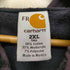 カーハート Carhartt FRライン 比翼ジップアップパーカー ナス紺 セパポケ メンズ 2XL