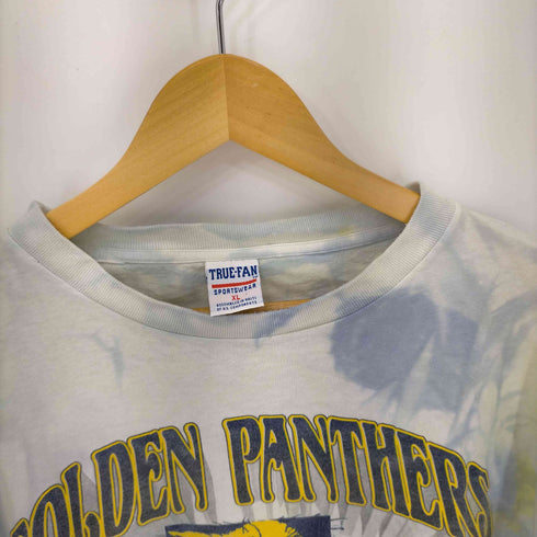 TRUE-FAN NFLタイダイ柄 4段プリント カレッジ クルーネックTシャツ メンズ JPN:XL