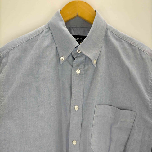 アーペーセー A.P.C. フランス製 オックスフォード ボタンダウンシャツ メンズ JPN:2