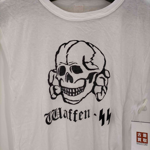 WAFFEN スカルプリント ノースリーブカットソー メンズ