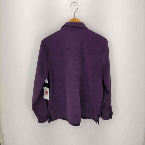PARISIAN-WORKS 切替フェイクスエード L/S シャツ レディース
